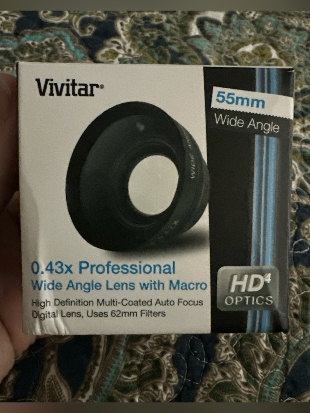 Vivitar 0.43x Professional Wide Angle Lens w/ Macro 55mm High Def HD Auto Focus